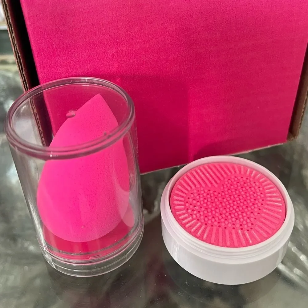 New Beauty Blender Sponge & Solid Lavender Cleanser